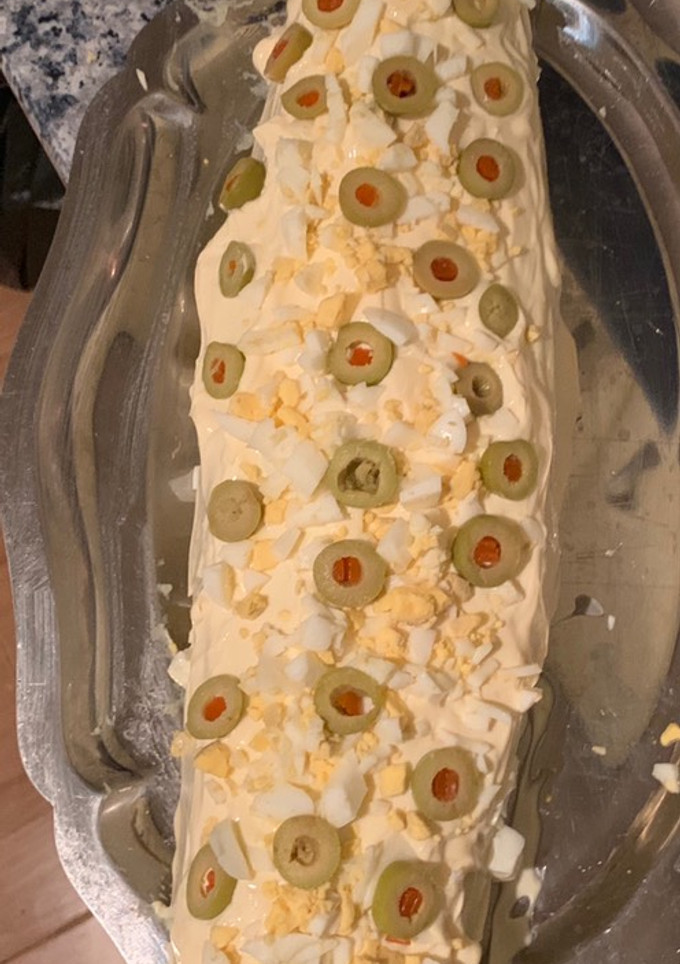 Una foto de Brazo de gitano de ensaladilla a mi manera