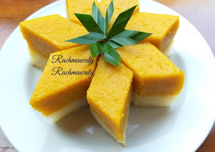 DICOBA@ Resep 3.Kue Talam Ketan Labu Kuning by Rachmawaty menu kue harian