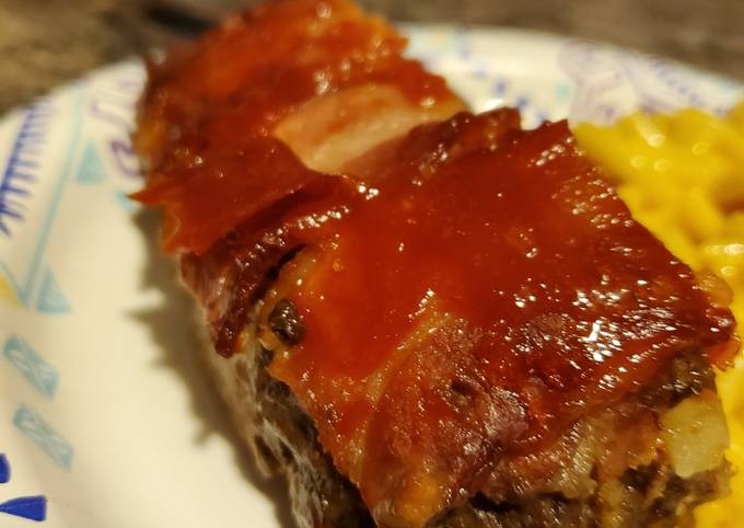 Easiest Way to Prepare Delicious Bacon BBQ Meatloaf
