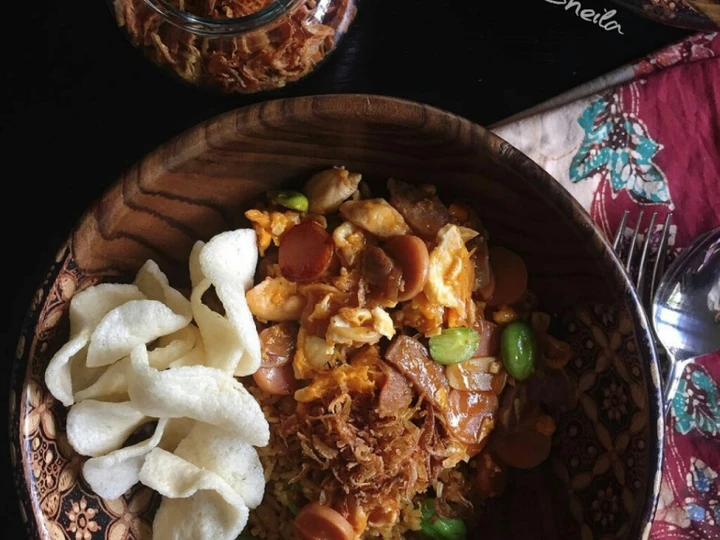 Cara Mudah Menyiapkan Resep Nasi Goreng Gila ala Cooking with Sheila (#pr_homemadestreetfood) yang Lezat Anti Ribet, Mantap