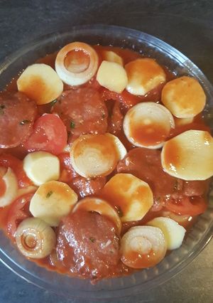 Une photo de Ratatouille revisité au four