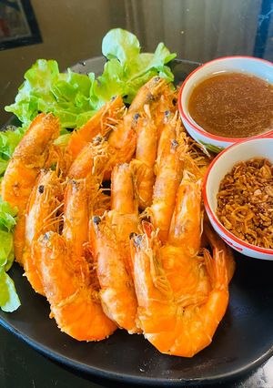 รูปของ กุ้งทอดซอสมะขาม
