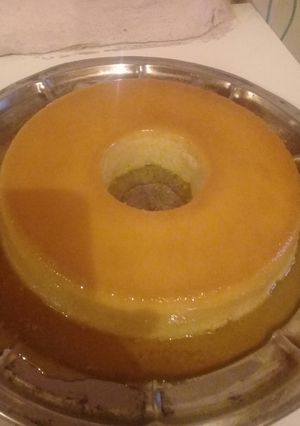 Una foto de Budín de pan a la crema de limón