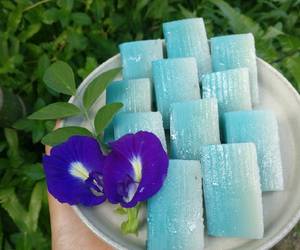 Masakan Unik Lapis Tepung Beras (bunga telang) Enak Bergizi