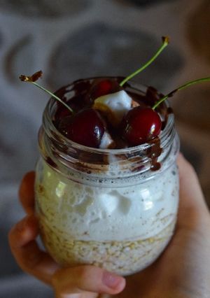 Foto di Overnight oatmeal foresta nera