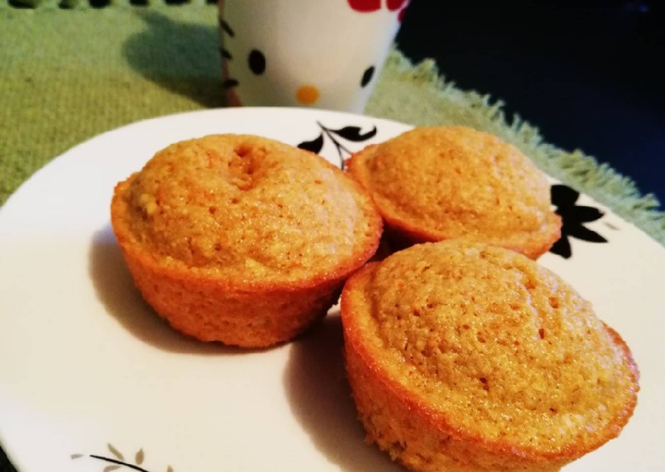 Quequito de zanahoria y naranja con harina de avena