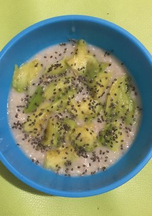 Foto resep Mpasi 9m+ oat alpukat dan chia seeds