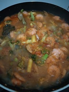 Foto resep Tumis brokoli udang