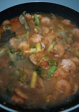 Foto resep Tumis brokoli udang