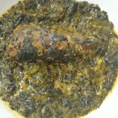 Bitterleaf soup A picture of Bitterleaf soup.