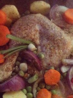 صورة لوصفة دجاج بالخضار عالبخار دايت