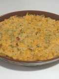 Pasta al horno con dos quesos y ternera