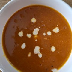 A picture of Pumpkin soup.