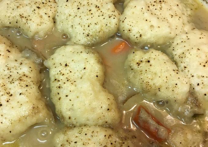 I have been hungry for Chicken and dumplings
I very rarely follow a recipe