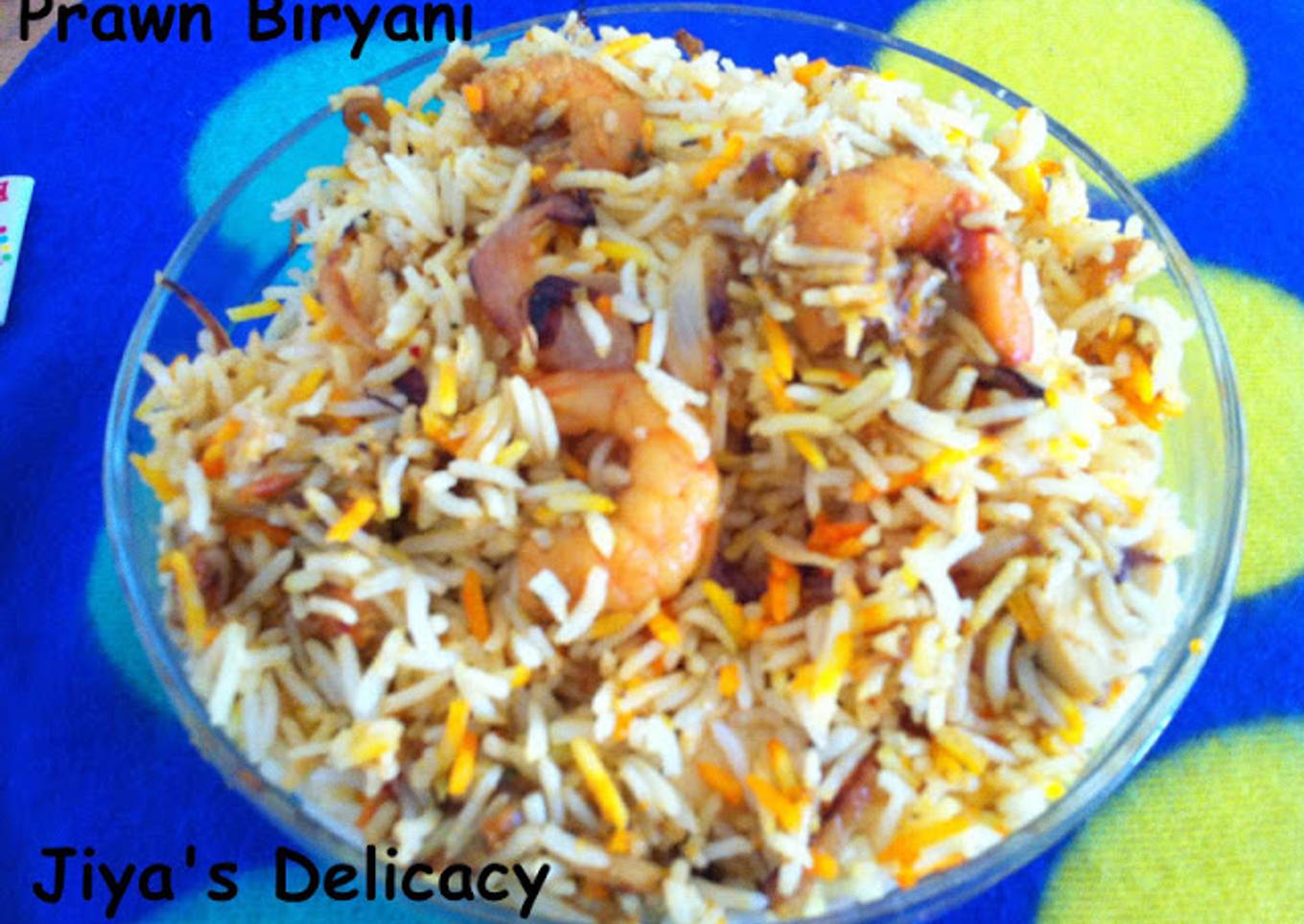 Prawn biryani