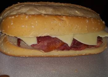 Ultimate Cooking Recipe Bacon Ranch Provolone Sandwich Delicious Simple