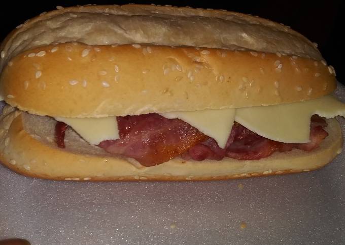 Recipe of Favorite Bacon Ranch Provolone Sandwich