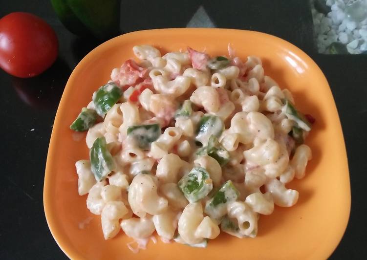 Steps to Prepare Any-night-of-the-week Tricolour mayonnaise macaroni