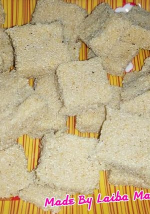 A picture of Suji Ki Burfi.