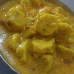 A picture of Gatte ki subji.