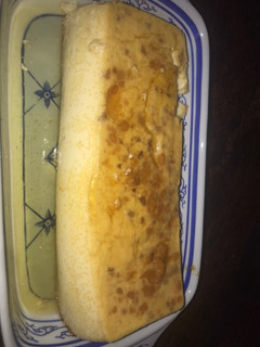 Una foto de Flan de turrón