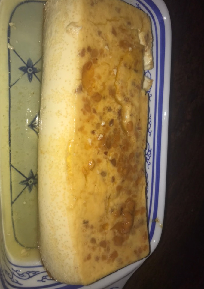 Una foto de Flan de turrón