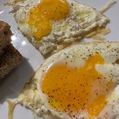 A picture of Crispy Parmesan Eggs.