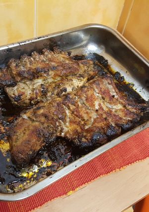Una foto de Costillar de cerdo especiado al horno
