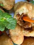 Combro tempe (Spicy cassava fritters)