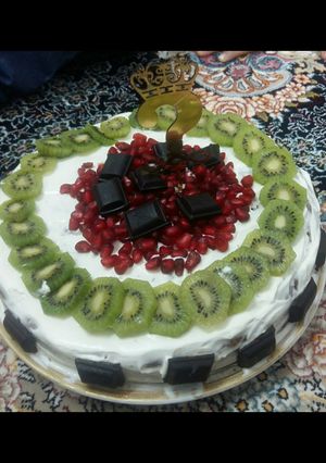 عکسی از دستور کیک هندوانه یلدا