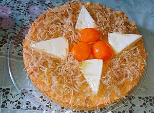 Hình của món Bánh bông lan chà bông trứng muối.