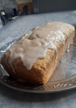 Una foto de Budín de limón vegano🤭😋