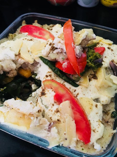 A picture of Baked Mixed vegetables.