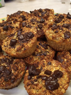 Banános zabmuffin recept fotója