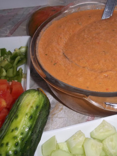 Una foto de Gazpacho fresco