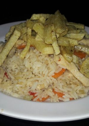 Una foto de Falsa paella de pollo!