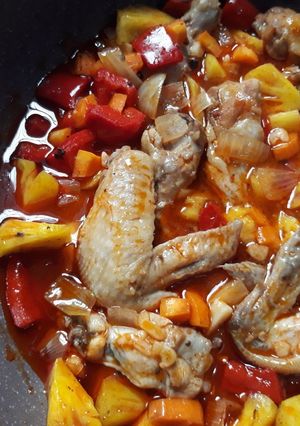 Foto resep Ayam asam manis pedas