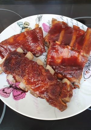 Una foto de Costillas a la barbacoa