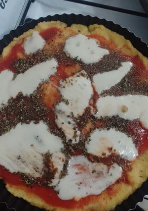 Una foto de Pizza de polenta