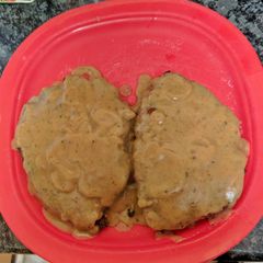 A picture of Russian or Italian ground chicken cutlets.