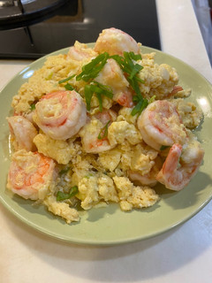 蝦仁炒蛋 的食譜成品照片