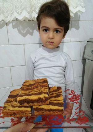 عکسی از دستور کیک زبرا
