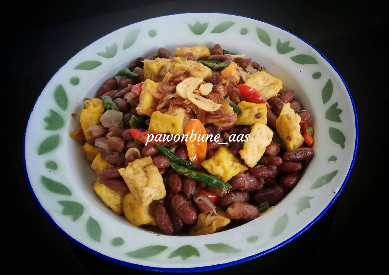 Tumis Tahu Kacang Merah