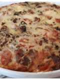 Fritatta de berenjenas y calabacín