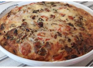 Foto principal de Fritatta de berenjenas y calabacín