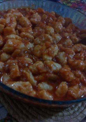 Una foto de Ñoquis combinados!