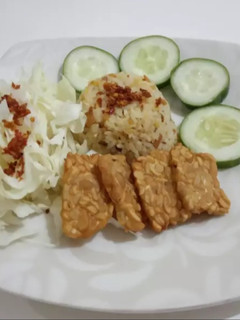Foto resep Nasi goreng full tempe