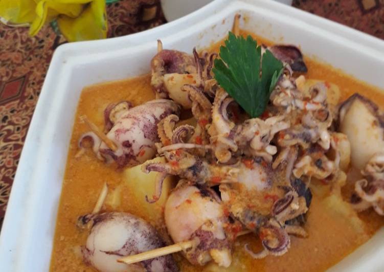 Resep Gulai Cumi Isi Tahu Telur Oleh Ghia S Kitchen Cookpad