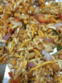 A picture of M's Bhel Puri.