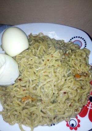 A picture of My homemade Indomie.